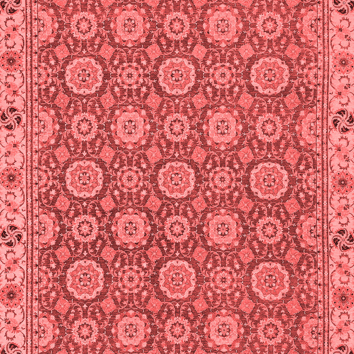 Machine Washable Oriental Red Traditional Rug, wshabs2770red