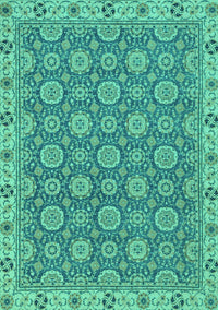 Oriental Turquoise Traditional Rug, abs2770turq