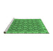Sideview of Machine Washable Oriental Emerald Green Traditional Area Rugs, wshabs2770emgrn