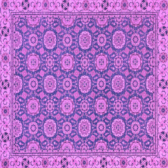 Square Oriental Purple Traditional Rug, abs2770pur