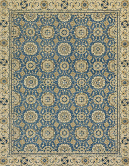 Abstract Brownish Green Oriental Rug, abs2770