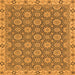 Square Oriental Orange Traditional Rug, abs2770org