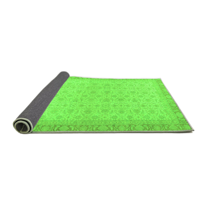 Sideview of Oriental Green Traditional Rug, abs2771grn