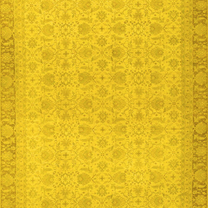 Oriental Yellow Traditional Rug, abs2771yw