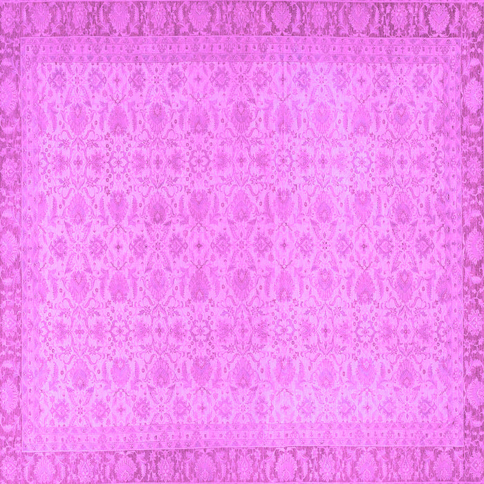 Square Oriental Purple Traditional Rug, abs2771pur