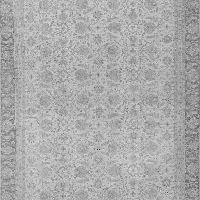 Machine Washable Oriental Gray Traditional Rug, wshabs2771gry