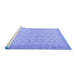 Sideview of Machine Washable Oriental Blue Traditional Rug, wshabs2771blu