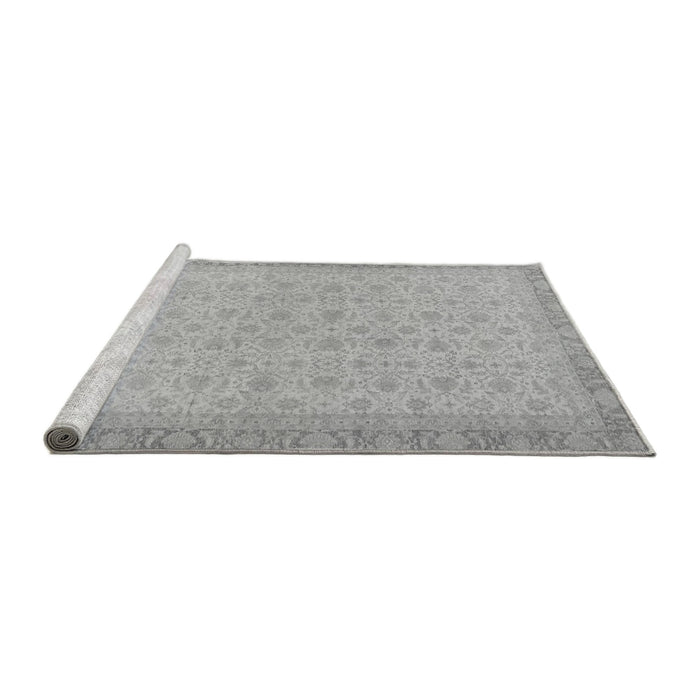 Sideview of Machine Washable Oriental Gray Traditional Rug, wshabs2771gry