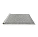 Sideview of Machine Washable Oriental Gray Traditional Rug, wshabs2771gry