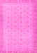 Machine Washable Oriental Pink Traditional Rug, wshabs2771pnk