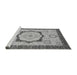 Sideview of Machine Washable Abstract Gray Modern Rug, wshabs2772gry