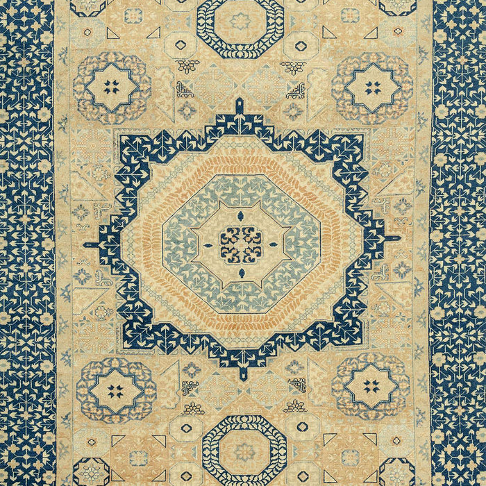 Machine Washable Abstract Brown Gold Rug, wshabs2772