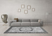 Machine Washable Abstract Gray Modern Rug in a Living Room,, wshabs2772gry