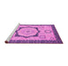 Sideview of Machine Washable Abstract Pink Modern Rug, wshabs2772pnk