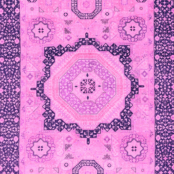 Machine Washable Abstract Pink Modern Rug, wshabs2772pnk