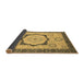 Sideview of Abstract Brown Modern Rug, abs2772brn