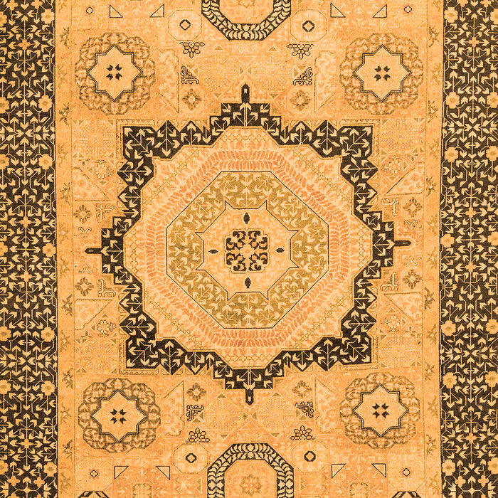 Abstract Orange Modern Rug, abs2772org
