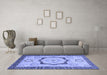 Machine Washable Abstract Blue Modern Rug in a Living Room, wshabs2772blu