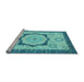 Sideview of Machine Washable Abstract Light Blue Modern Rug, wshabs2772lblu