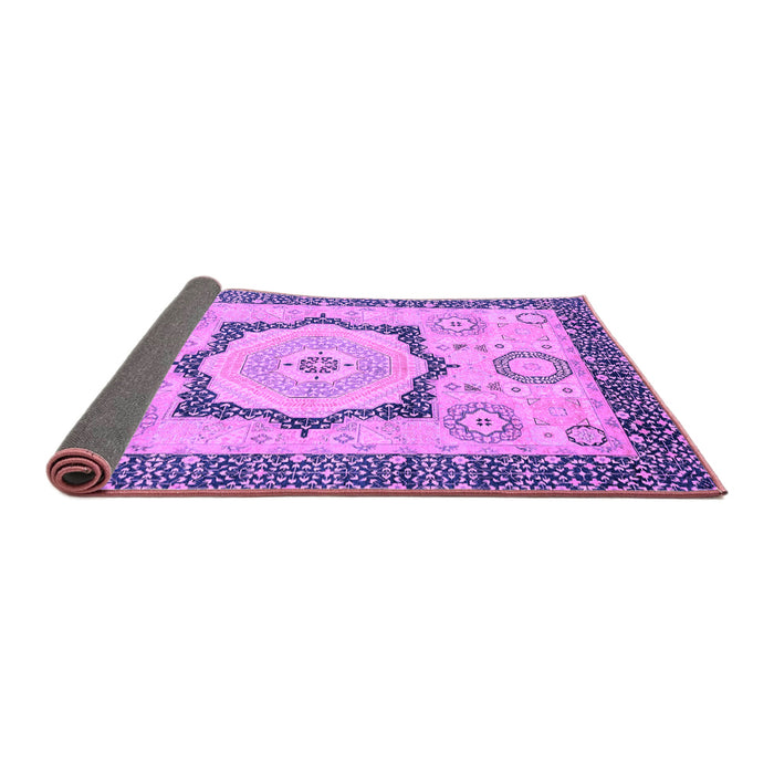 Sideview of Abstract Purple Modern Rug, abs2772pur