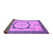 Sideview of Abstract Purple Modern Rug, abs2772pur