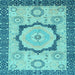 Square Machine Washable Abstract Light Blue Modern Rug, wshabs2772lblu