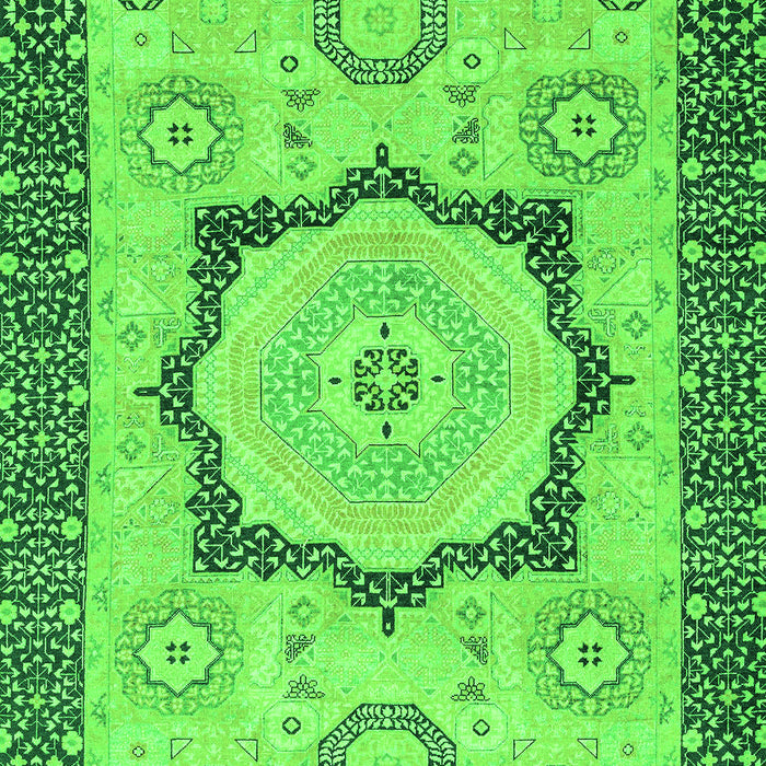 Machine Washable Abstract Green Modern Area Rugs, wshabs2772grn