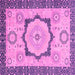 Square Abstract Pink Modern Rug, abs2772pnk