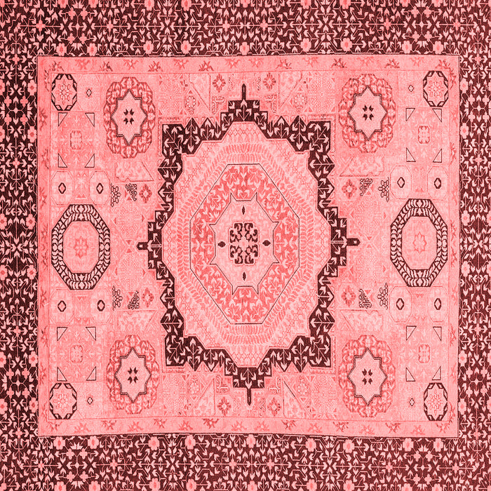 Machine Washable Abstract Red Modern Rug, wshabs2772red