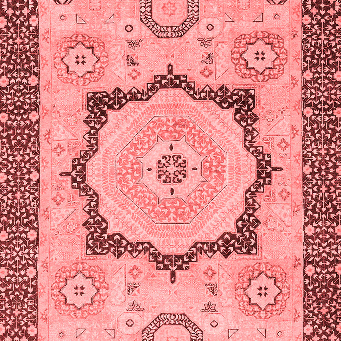 Machine Washable Abstract Red Modern Rug, wshabs2772red