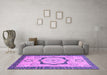 Machine Washable Abstract Purple Modern Area Rugs in a Living Room, wshabs2772pur