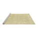 Sideview of Machine Washable Abstract Brown Gold Rug, wshabs2773