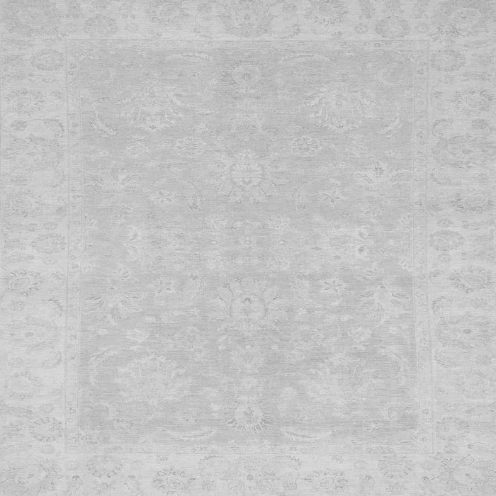 Square Machine Washable Oriental Gray Traditional Rug, wshabs2773gry