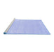 Sideview of Machine Washable Oriental Blue Traditional Rug, wshabs2773blu