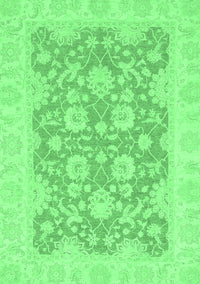 Oriental Emerald Green Traditional Rug, abs2774emgrn