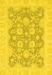 Oriental Yellow Traditional Rug, abs2774yw