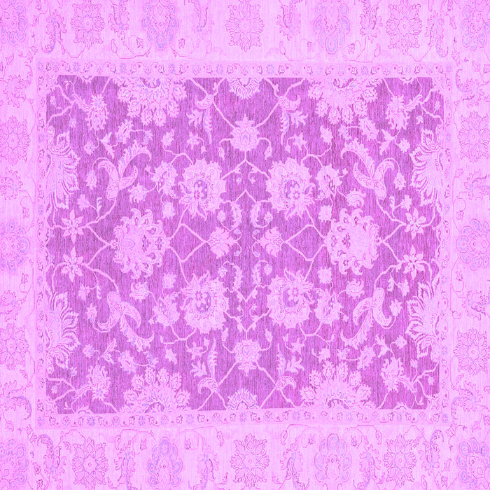 Square Oriental Purple Traditional Rug, abs2774pur