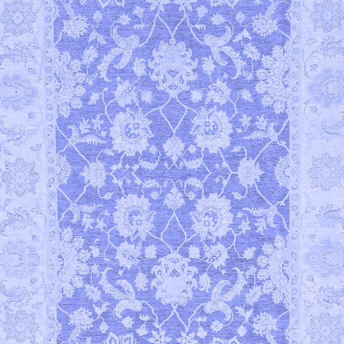 Machine Washable Oriental Blue Traditional Rug, wshabs2774blu