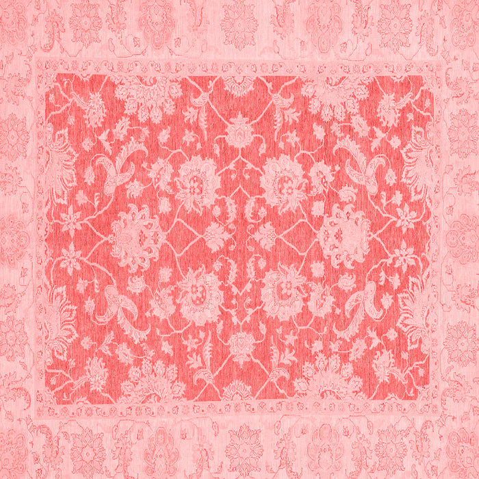Machine Washable Oriental Red Traditional Rug, wshabs2774red