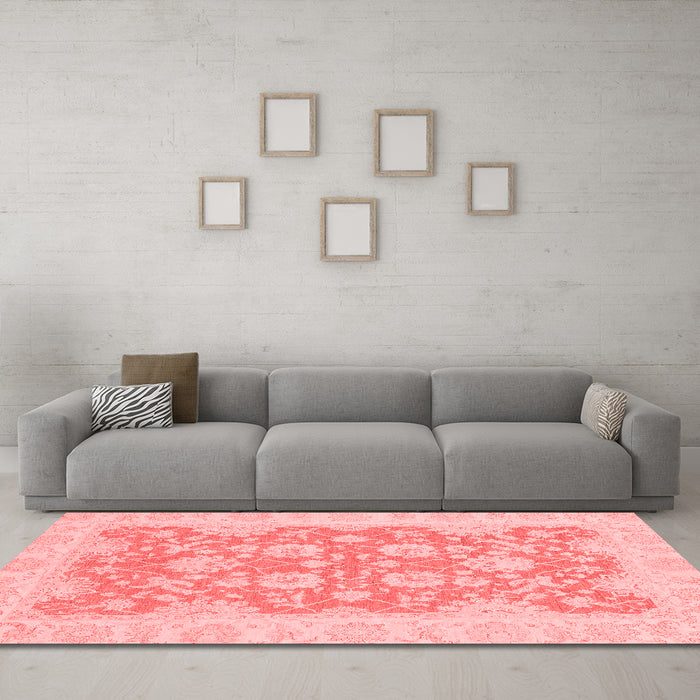 Traditional Red Washable Rugs