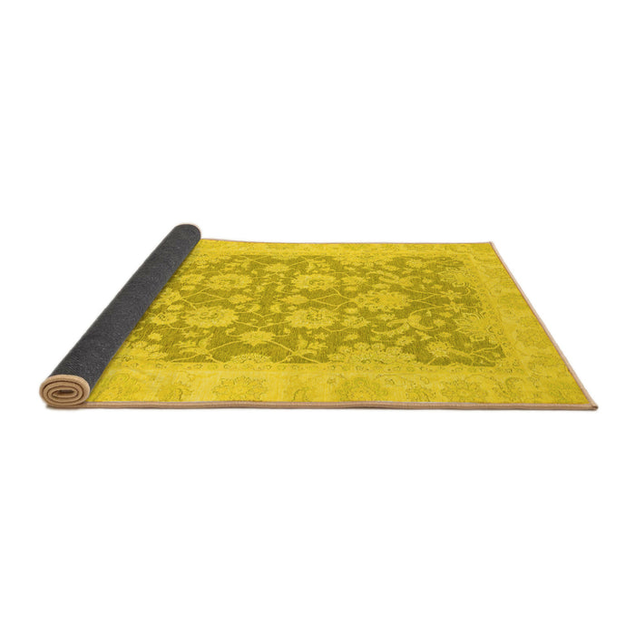 Sideview of Oriental Yellow Traditional Rug, abs2774yw