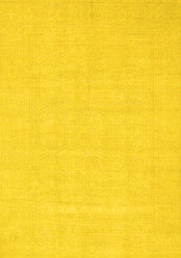 Abstract Yellow Modern Rug, abs2775yw