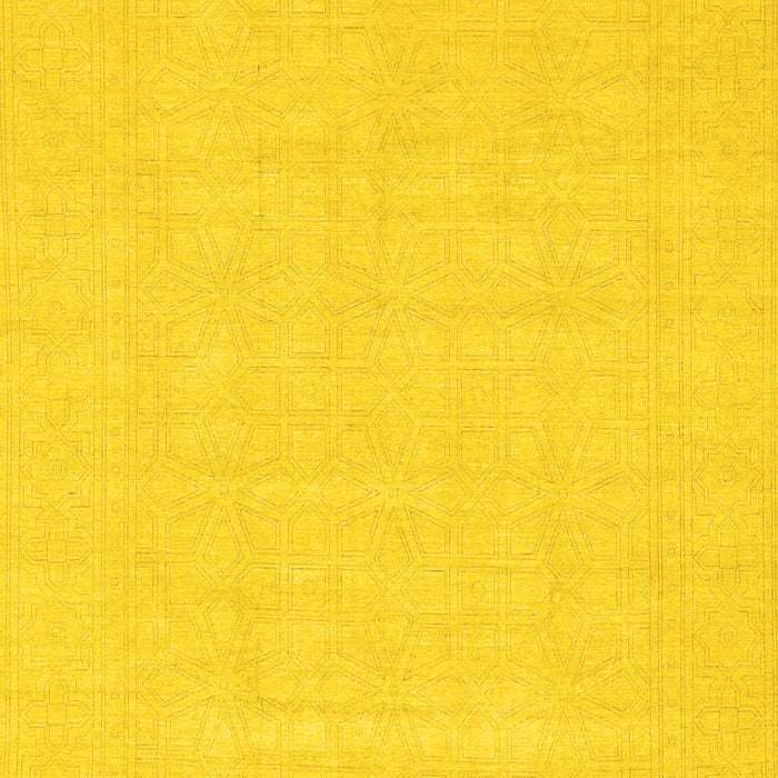 Abstract Yellow Modern Rug, abs2775yw