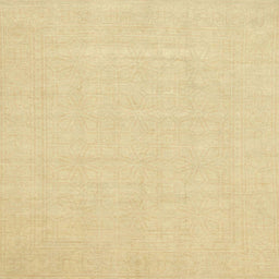 Square Machine Washable Abstract Chrome Gold Yellow Rug, wshabs2775