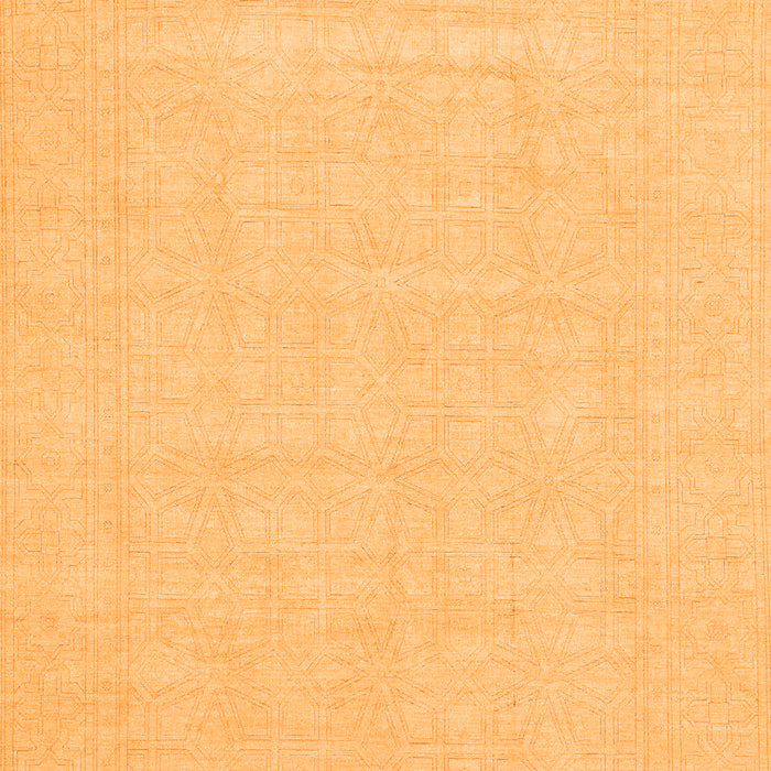 Machine Washable Abstract Orange Modern Area Rugs, wshabs2775org