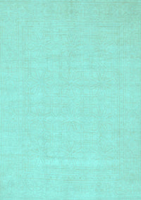 Abstract Light Blue Modern Rug, abs2775lblu