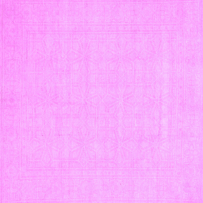 Square Machine Washable Abstract Purple Modern Area Rugs, wshabs2775pur
