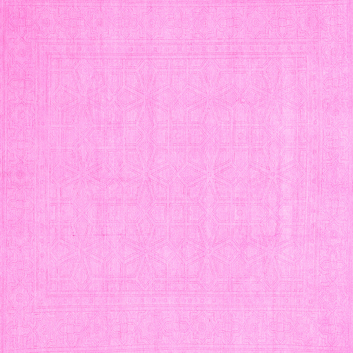 Square Abstract Pink Modern Rug, abs2775pnk