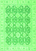 Machine Washable Oriental Green Traditional Area Rugs, wshabs2776grn