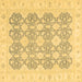 Square Oriental Brown Traditional Rug, abs2776brn